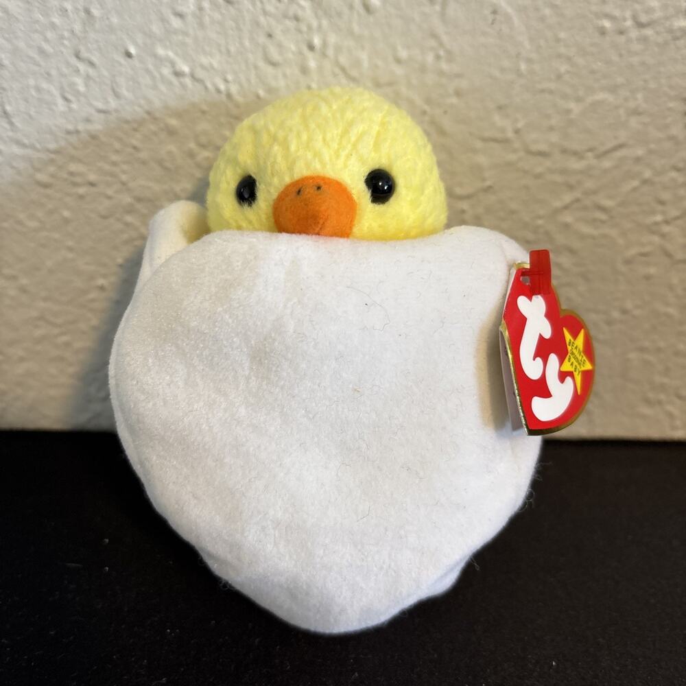 Ty Beanie Baby Eggbert The Chick - DOB April 10, 1998